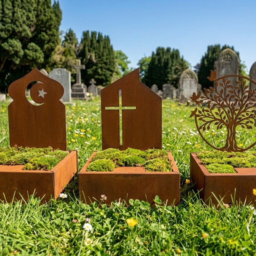 cavurne en corten végétalisme